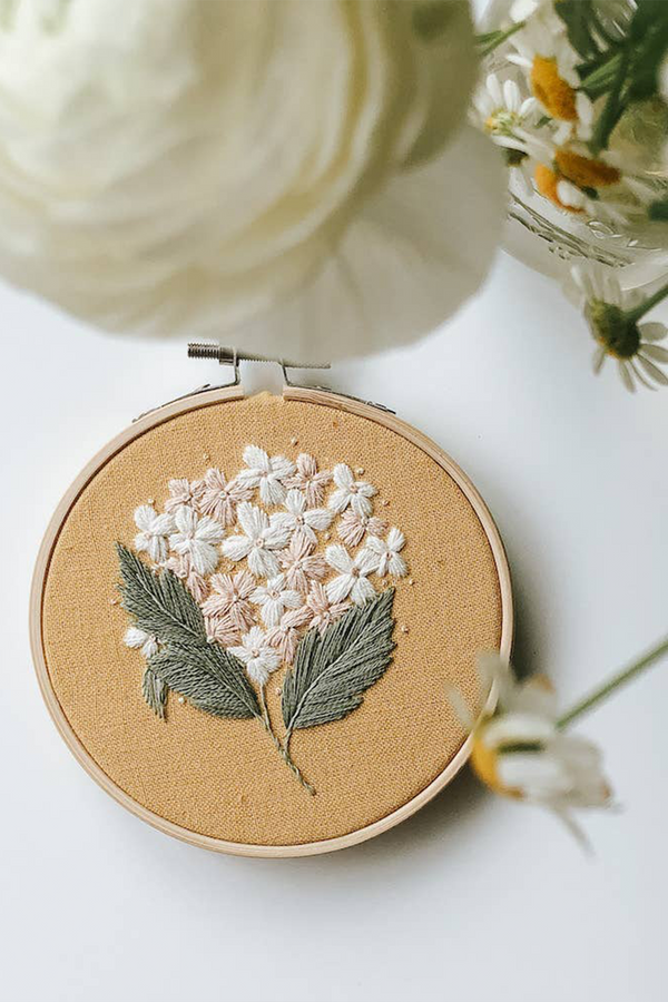 Hydrangea Embroidery Kit