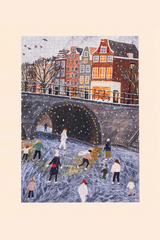 Ice Skating on the Canal 1000 Piece Puzzle
